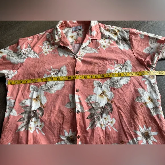 Pacific Legend Shirt Mens 2XL Hawaiian Aloha Cotton Floral Made USA Resort Beach - Picture 9 of 16